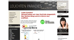 Desktop Screenshot of leuchten-paradies.de